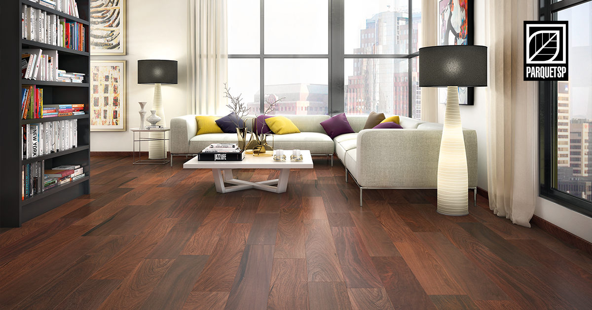 piso vinílico ou laminado apartamento