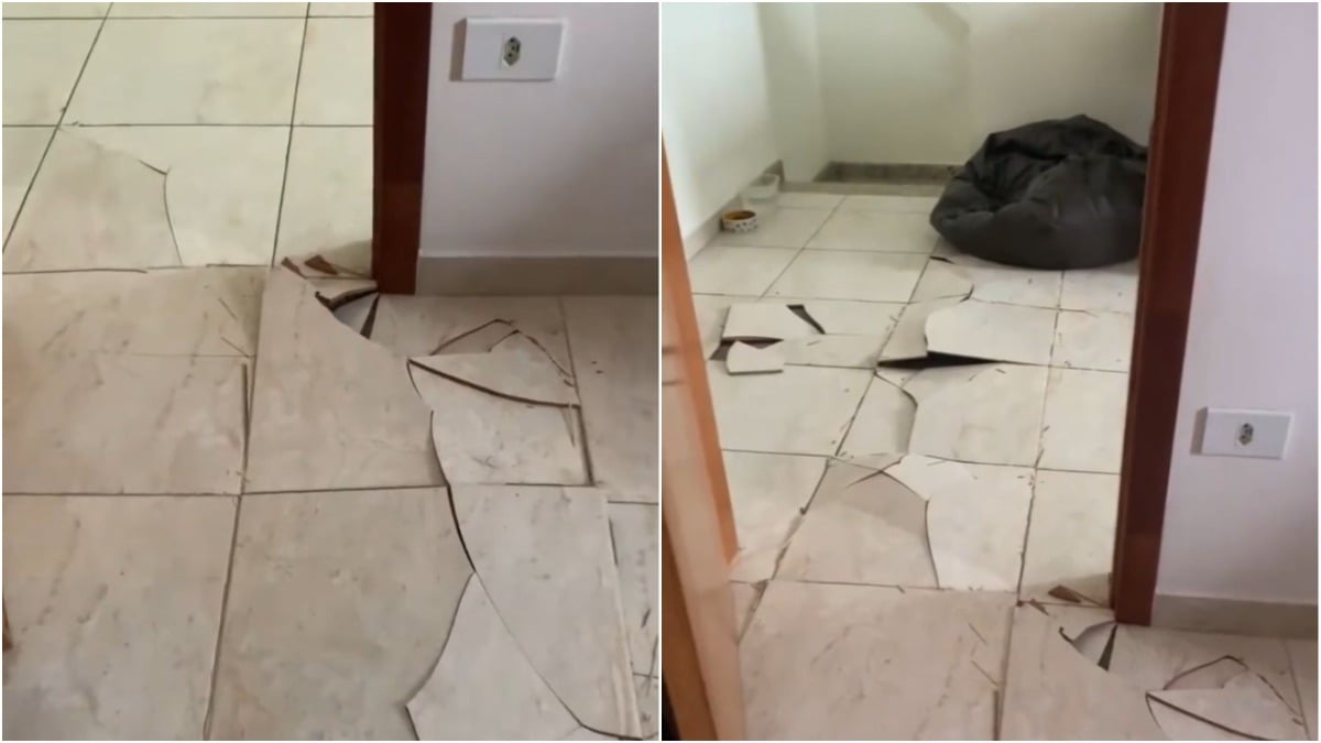 piso levantando apartamento