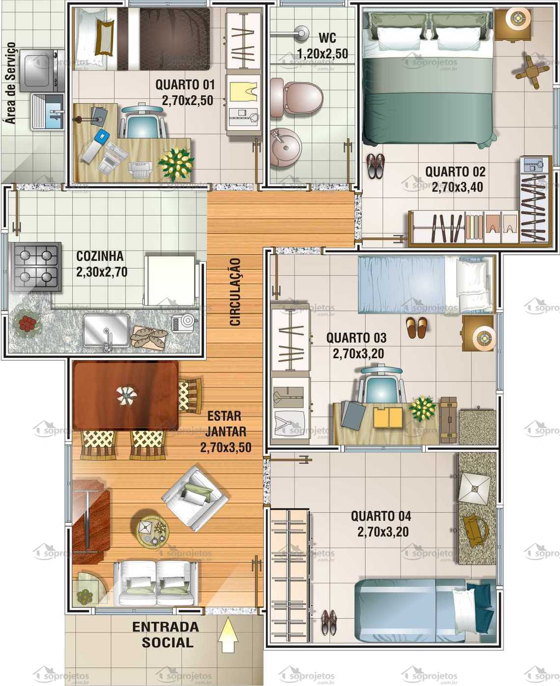 apartamento 4 quartos alto padrão