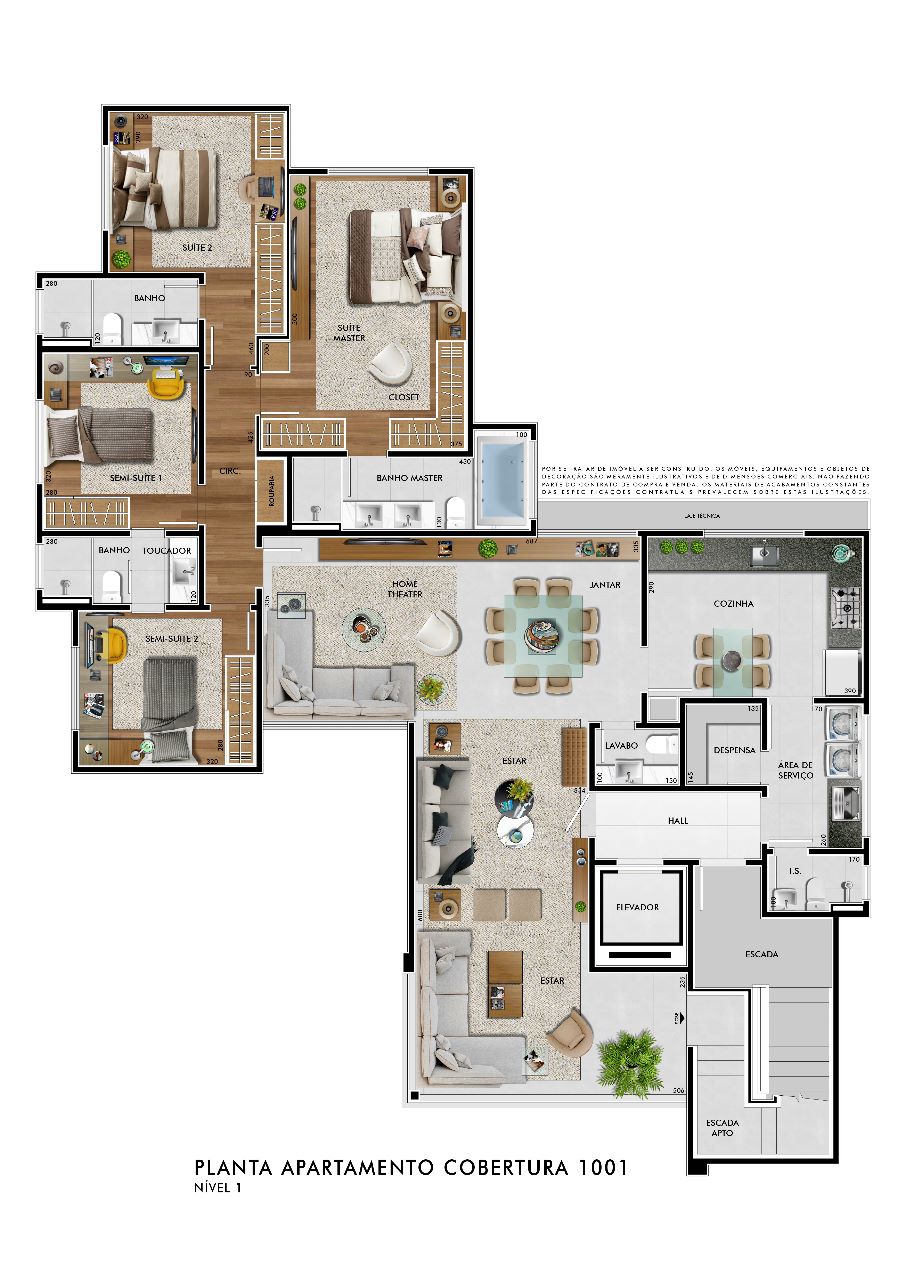 apartamento 4 quartos em construção