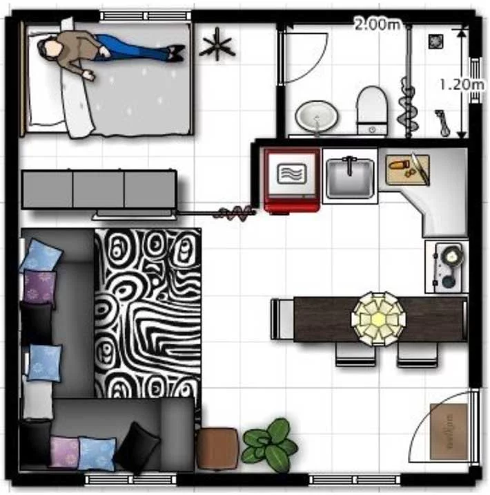 apartamento studio moderno