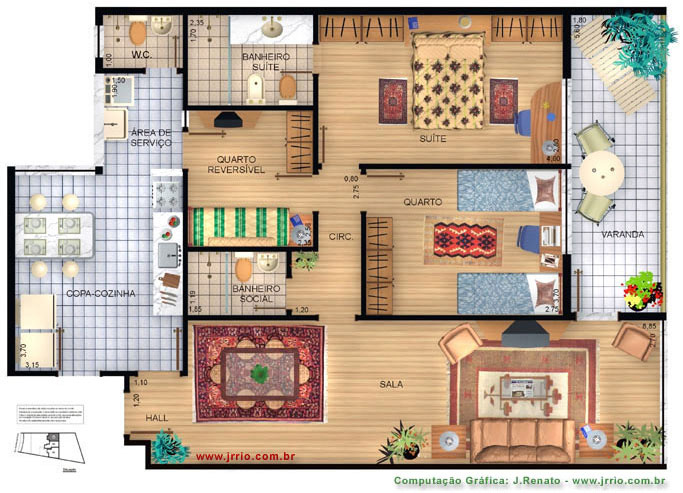 apartamento 3 quartos com varanda gourmet