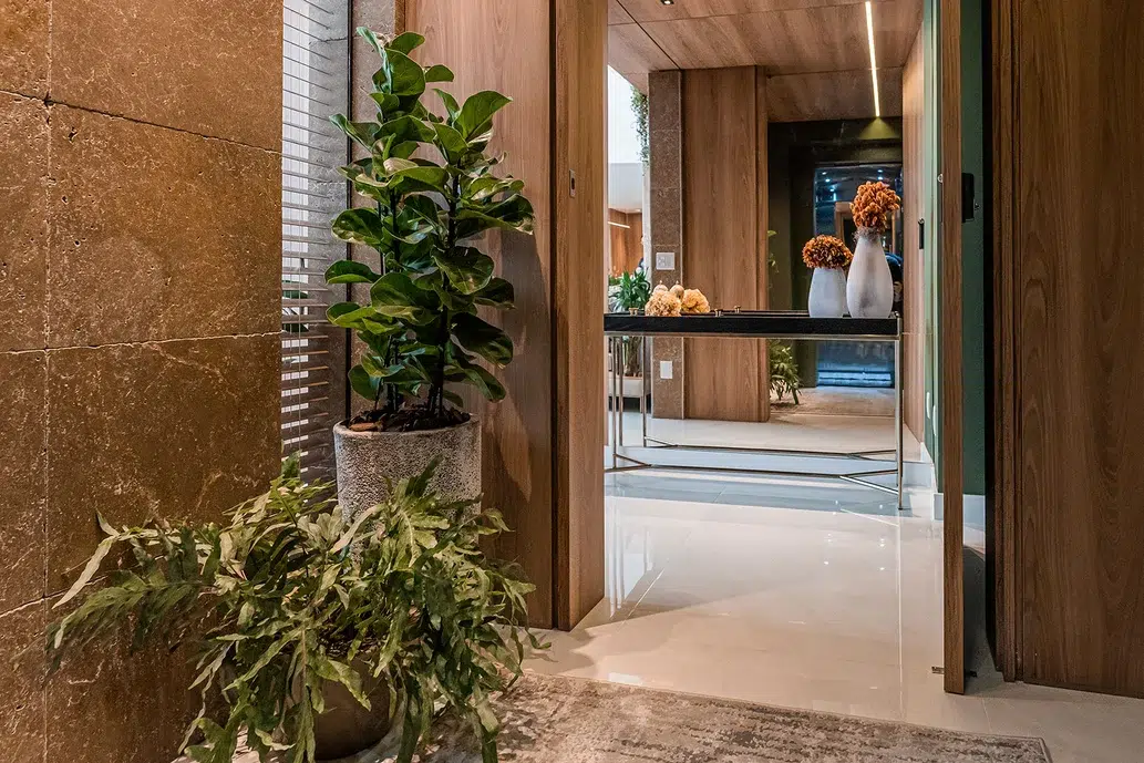 plantas para corredor de apartamento
