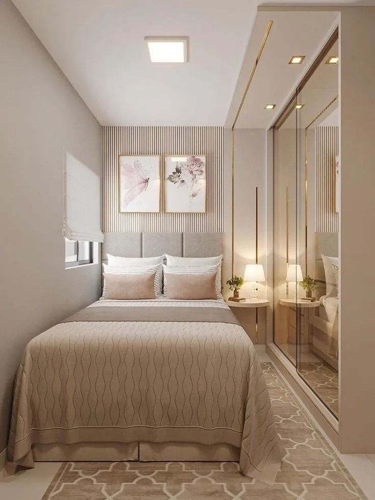 quarto casal apartamento simples