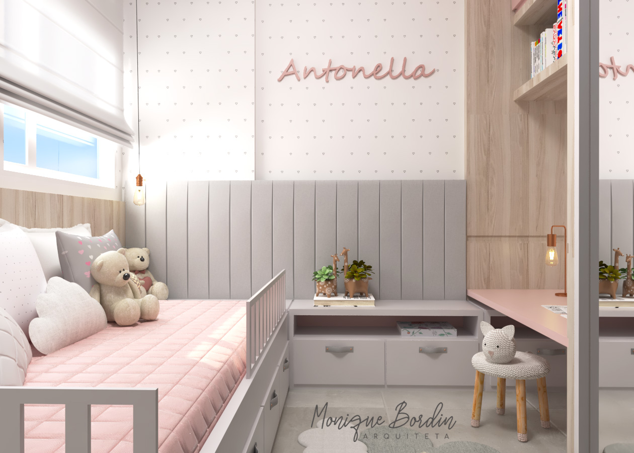 quarto de bebê menina planejado apartamento