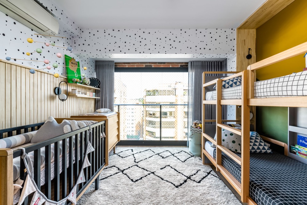quarto para 3 irmãos apartamento pequeno