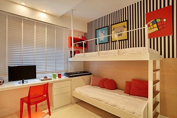 quarto para 3 irmãos apartamento pequeno