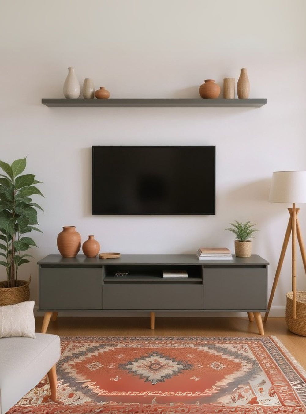 rack com painel para apartamento