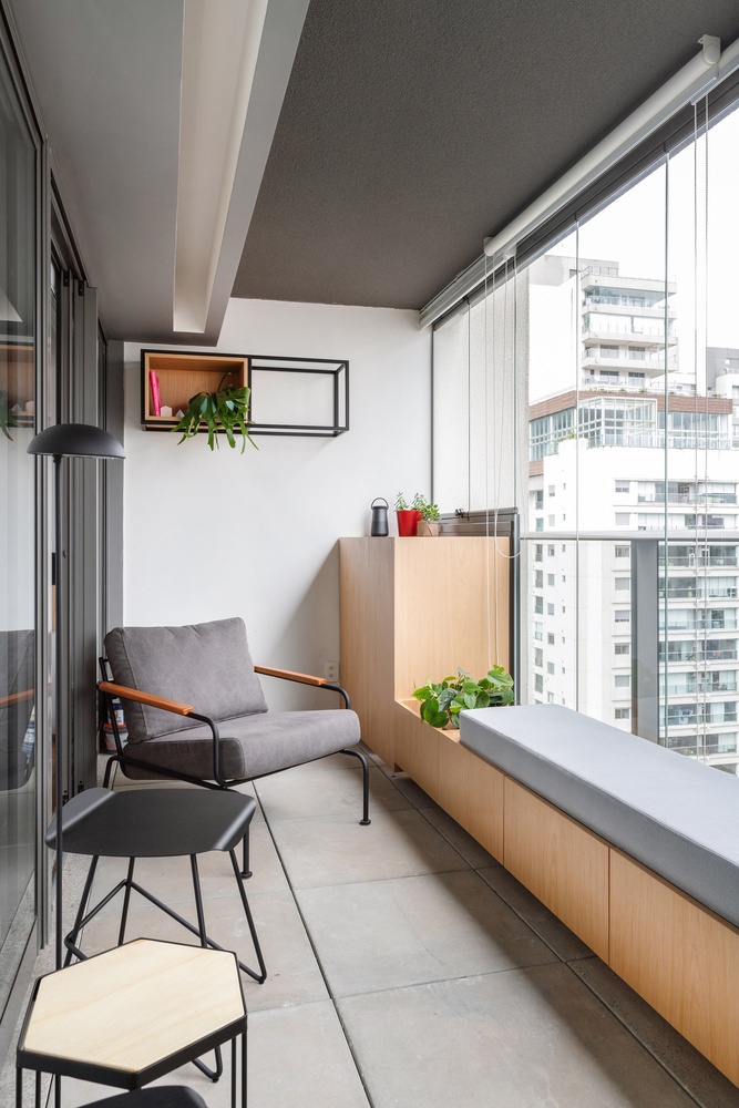 aproveitar sacada apartamento pequeno