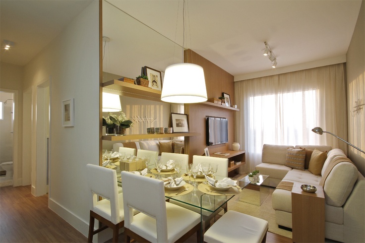efeito espelho sala de jantar