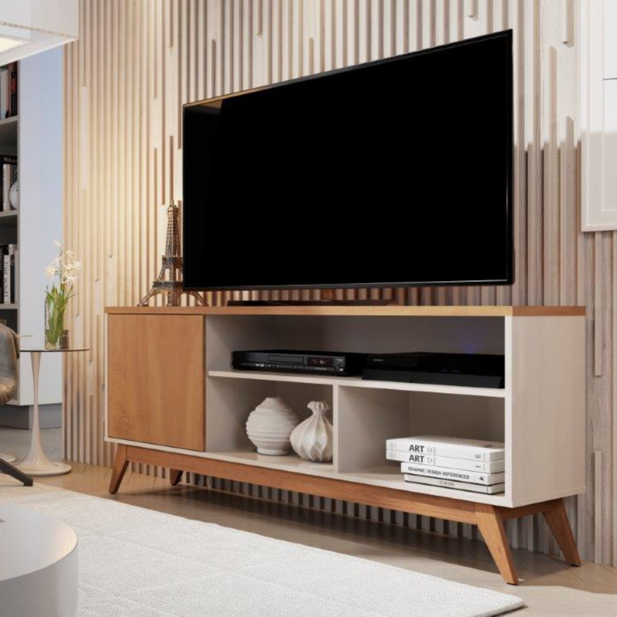 projetos sala de tv apartamento