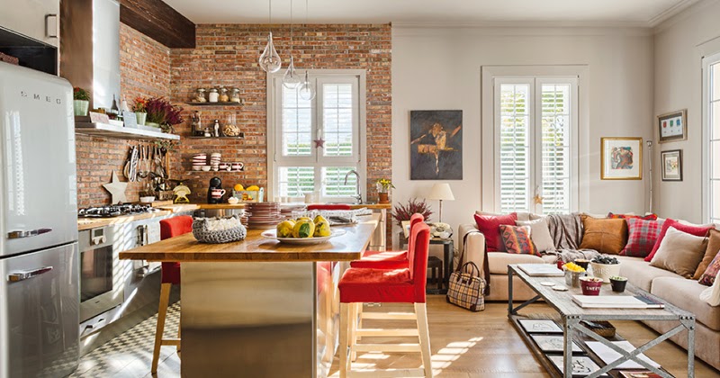 cores para apartamento pequeno sala e cozinha