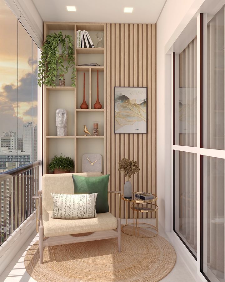 como decorar varanda pequena